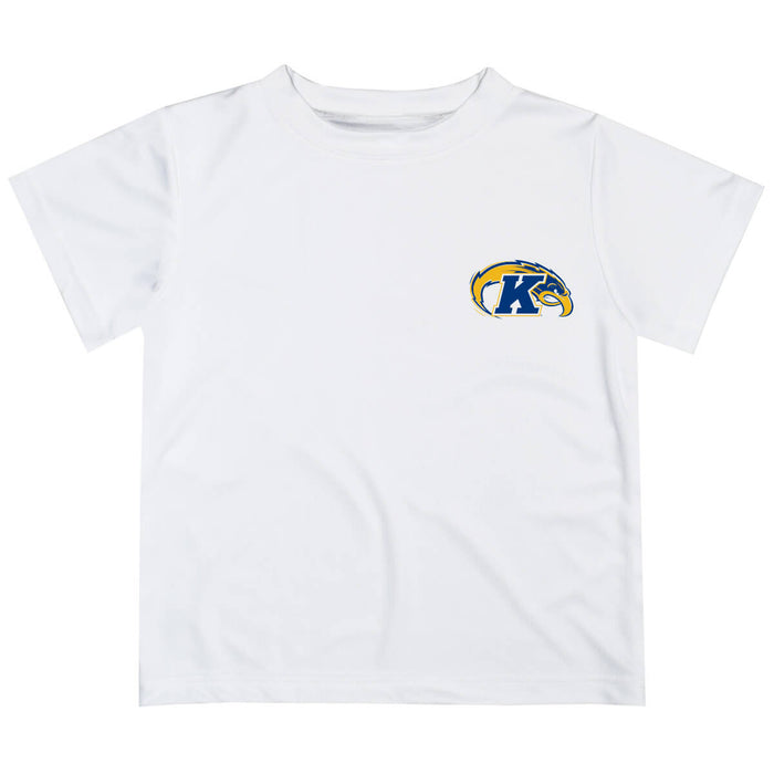 Kent State Golden Flashes Hand Sketched Vive La Fete Impressions Artwork Boys White Short Sleeve Tee Shirt