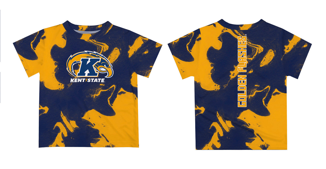 Kent State Golden Flashes Vive La Fete Marble Boys Game Day Blue Short Sleeve Tee - Vive La Fête - Online Apparel Store