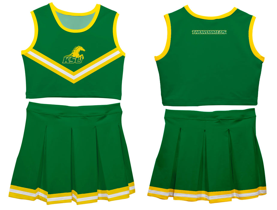 Kentucky State Thorobreds Vive La Fete Game Day Green Sleeveless Cheerleader Set - Vive La Fête - Online Apparel Store