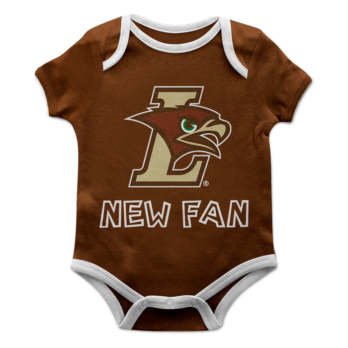 Lehigh University Mountain Hawks Vive La Fete Infant Game Day Brown Short Sleeve Onesie New Fan Logo and Mascot Bodysuit