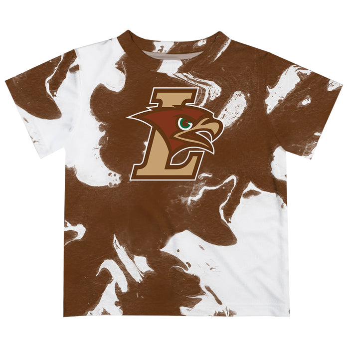 Lehigh University Mountain Hawks Vive La Fete Marble Boys Game Day Brown Short Sleeve Tee