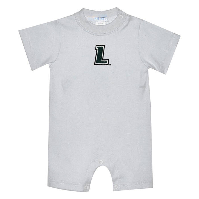 Loyola University Maryland Greyhounds Embroidered White Knit Short Sleeve Boys Romper