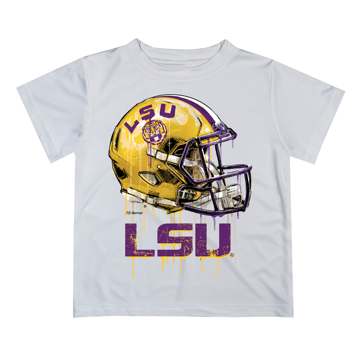 LSU wearing purple helmets that CHANGE COLOR TO GOLD 