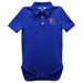 Louisiana Tech Bulldogs Embroidered Royal Solid Knit Polo Onesie