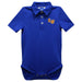 Lincoln University Lions LU Embroidered Royal Solid Knit Polo Onesie