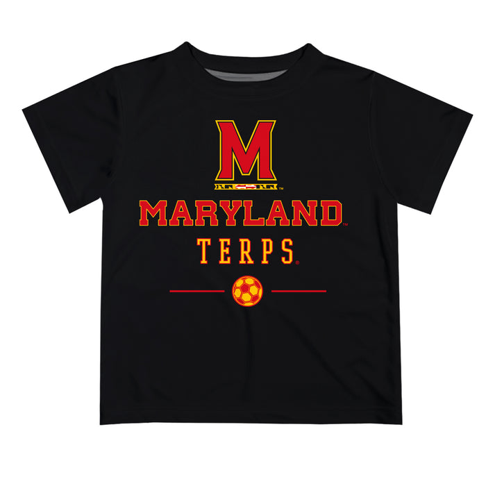 University of Maryland Terrapins Vive La Fete Soccer V1 Black Short Sleeve Tee Shirt