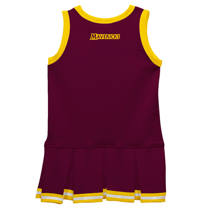 Colorado Mesa University Mavericks CMU Vive La Fete Game Day Maroon Sleeveless Youth Cheerleader Dress - Vive La Fête - Online Apparel Store