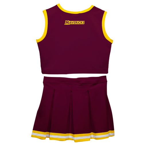 Colorado Mesa University Mavericks CMU Vive La Fete Game Day Maroon Sleeveless Chearleader Set - Vive La Fête - Online Apparel Store