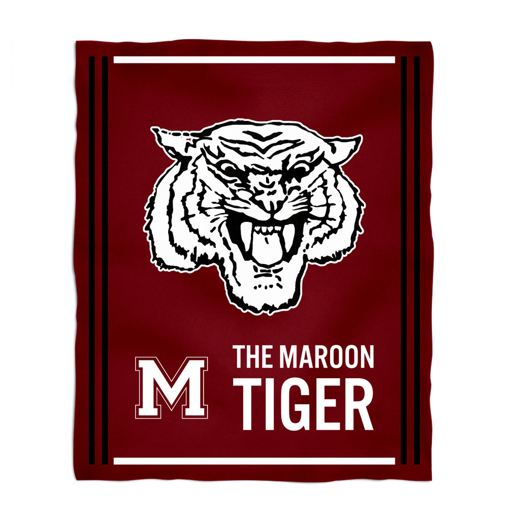 Colgate University Raiders Kids Game Day Maroon Plush Soft Minky Blanket 36 x 48 Mascot by Vive La Fete