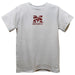 Morehouse College Maroon Tigers Embroidered White Short Sleeve Boys Tee Shirt