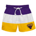 Minnesota State Mavericks Vive La Fete Purple White Gold Stripes Swimtrunks V1