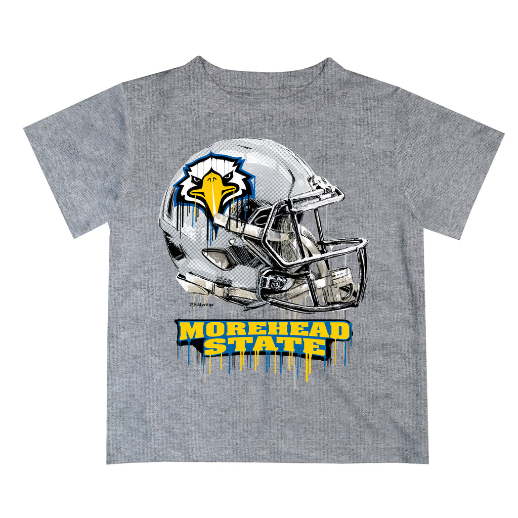 KC Football Helmet Double Edge Sweatshirt : Grey – TeaElla