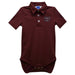 Missouri State Bears Embroidered Maroon Solid Knit Polo Onesie