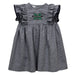 Marshall Thundering Herd MU Embroidered Black Gingham Ruffle Dress