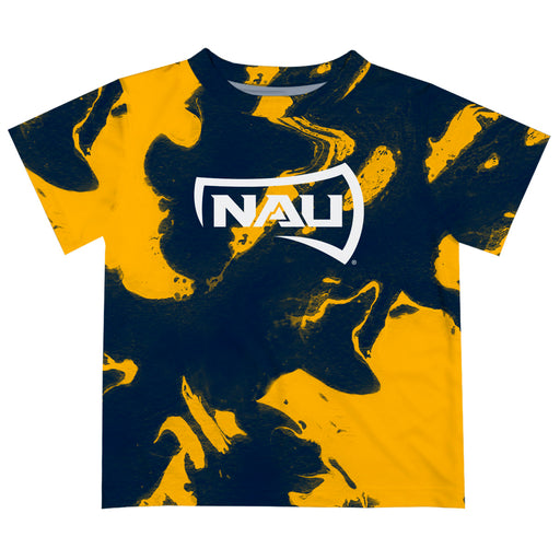 Northern Arizona Lumberjacks Vive La Fete Marble Boys Game Day Navy Short Sleeve Tee