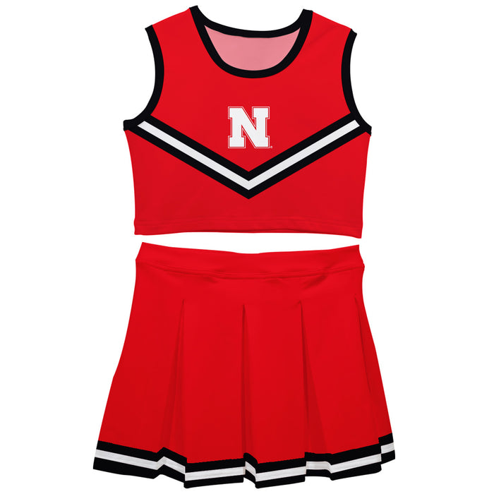 Nebraska Huskers Vive La Fete Game Day Red Sleeveless Cheerleader Set