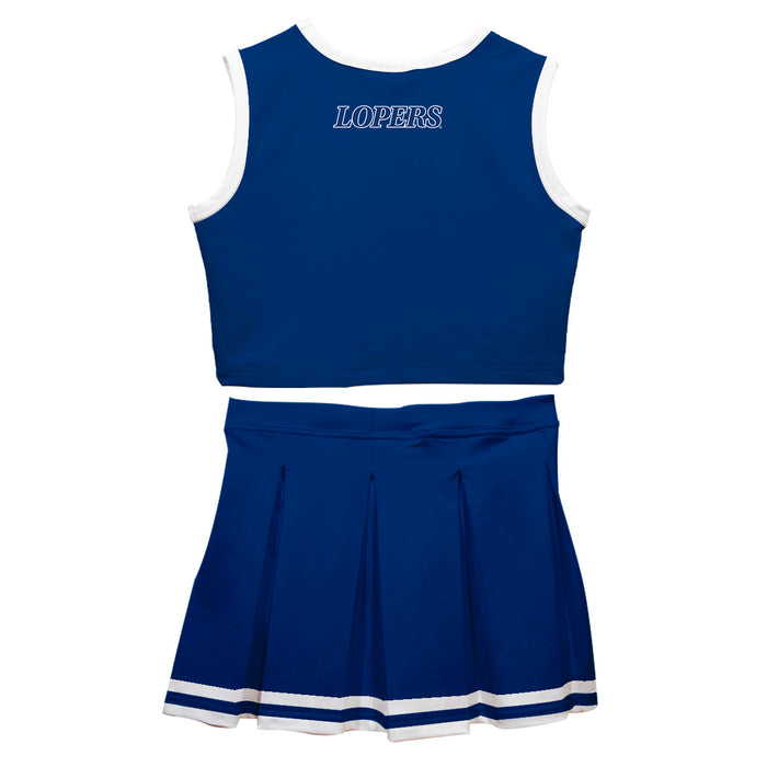 Nebraska-Kearney Lopers Vive La Fete Game Day Blue Sleeveless Cheerleader Set - Vive La Fête - Online Apparel Store