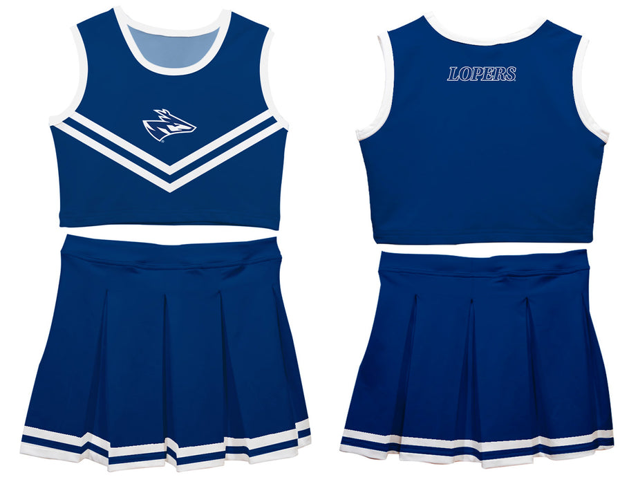 Nebraska-Kearney Lopers Vive La Fete Game Day Blue Sleeveless Cheerleader Set - Vive La Fête - Online Apparel Store