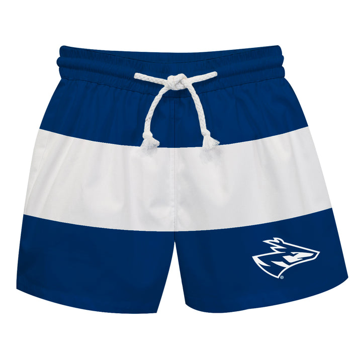 Nebraska-Kearney Lopers Vive La Fete Blue White Stripes Swimtrunks V2