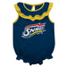 Southern New Hampshire University Penmen Blue Sleeveless Ruffle Onesie Logo Bodysuit