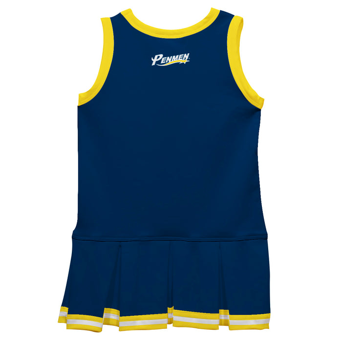 Southern New Hampshire University Penmen Vive La Fete Game Day Blue Sleeveless Youth Cheerleader Dress - Vive La Fête - Online Apparel Store