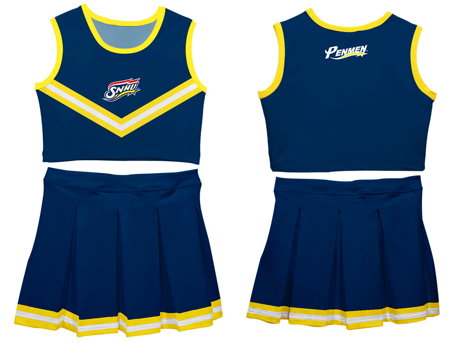 Southern New Hampshire University Penmen Vive La Fete Game Day Blue Sleeveless Chearleader Set - Vive La Fête - Online Apparel Store