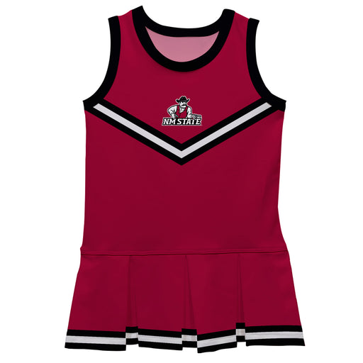 New Mexico State University Aggies Vive La Fete Game Day Crimson Sleeveless Cheerleader Dress