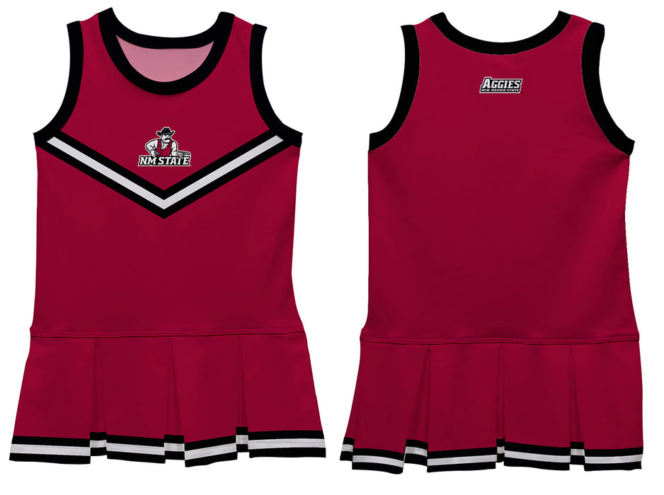 New Mexico State University Aggies Vive La Fete Game Day Crimson Sleeveless Youth Cheerleader Dress - Vive La Fête - Online Apparel Store