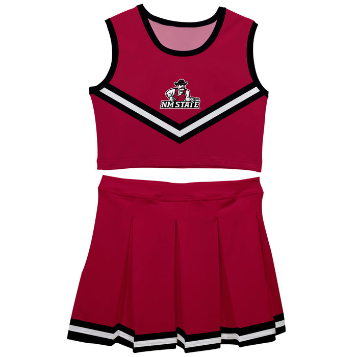 New Mexico State University Aggies Vive La Fete Game Day Crimson Sleeveless Chearleader Set