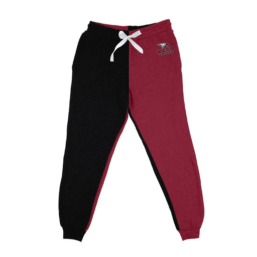 North Carolina Central Eagles Vive La Fete Color Block Womens Maroon Black Fleece Jogger