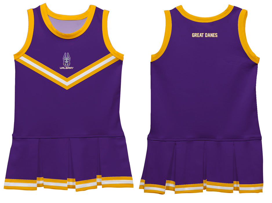 UALBANY Great Danes Vive La Fete Game Day Purple Sleeveless Cheerleader Dress - Vive La Fête - Online Apparel Store