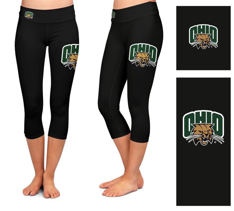 Ohio University Bobcats Black Waist Leggings