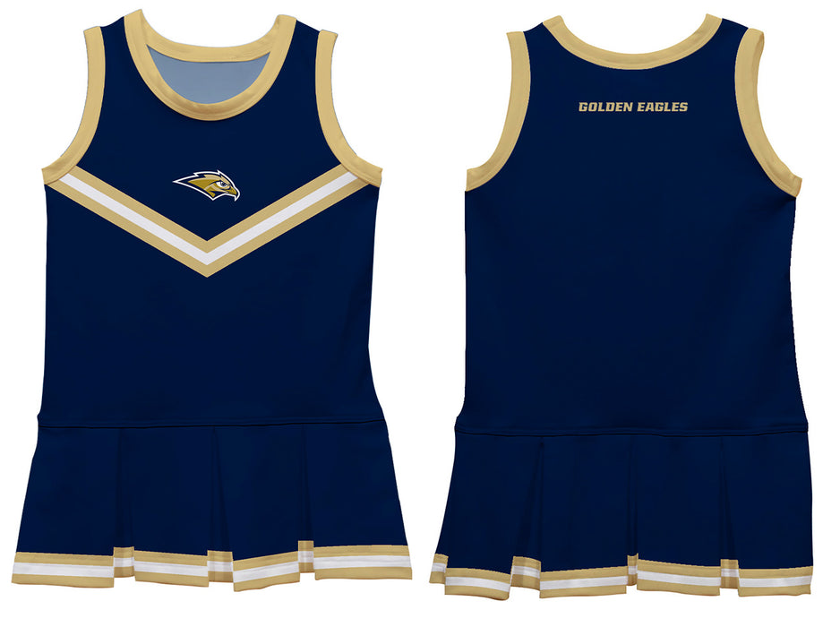 Oral Roberts Golden Eagles Vive La Fete Game Day Navy Sleeveless Cheerleader Dress - Vive La Fête - Online Apparel Store