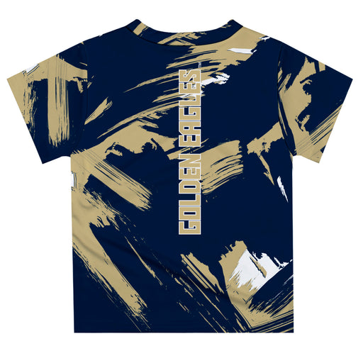 Oral Roberts University Golden Eagles Vive La Fete Boys Game Day Navy Short Sleeve Tee Paint Brush - Vive La Fête - Online Apparel Store