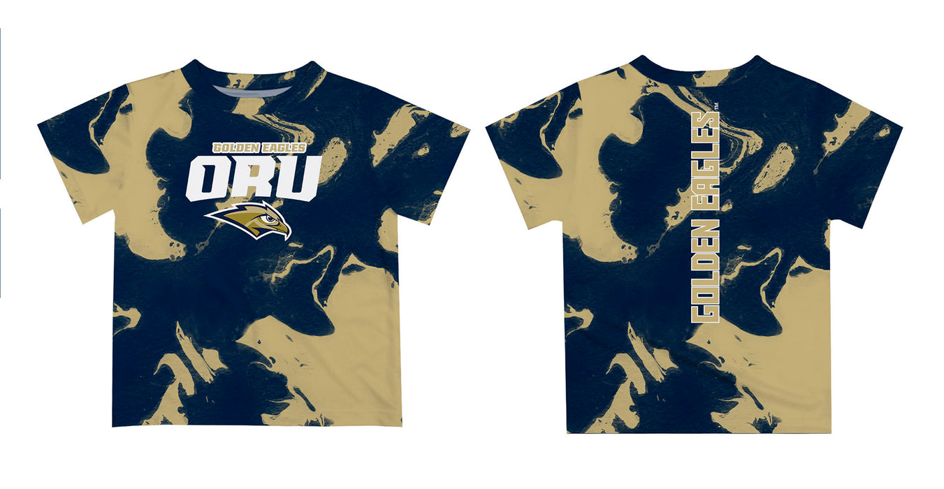 Oral Roberts University Golden Eagles Vive La Fete Marble Boys Game Day Navy Short Sleeve Tee - Vive La Fête - Online Apparel Store