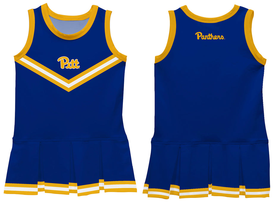 Pittsburgh Panthers UP Vive La Fete Game Day Blue Sleeveless Cheerleader Dress - Vive La Fête - Online Apparel Store