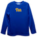 Pittsburgh Panthers UP Embroidered Royal knit Long Sleeve Boys Tee Shirt