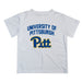 Pittsburgh Panthers UP Vive La Fete Boys Game Day V2 White Short Sleeve Tee Shirt