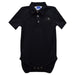 Providence Friars Embroidered Black Solid Knit Polo Onesie