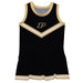 Purdue University Boilermakers Vive La Fete Game Day Black Sleeveless Cheerleader Dress