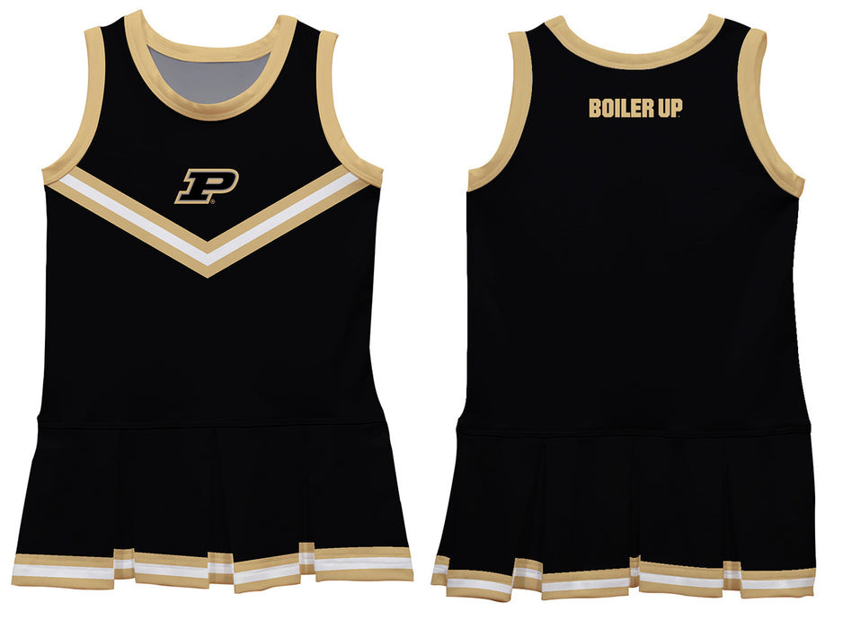 Purdue University Boilermakers Vive La Fete Game Day Black Sleeveless Youth Cheerleader Dress - Vive La Fête - Online Apparel Store