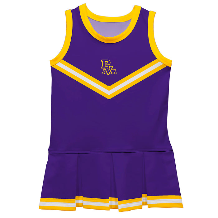 Prairie View A&M Panthers PVAMU Vive La Fete Game Day Purple Sleeveless Cheerleader Dress