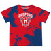 Radford University Highlanders Vive La Fete Marble Boys Game Day Red Short Sleeve Tee