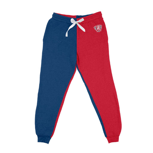 Radford University Highlanders Vive La Fete Color Block Womens Red Blue Fleece Jogger