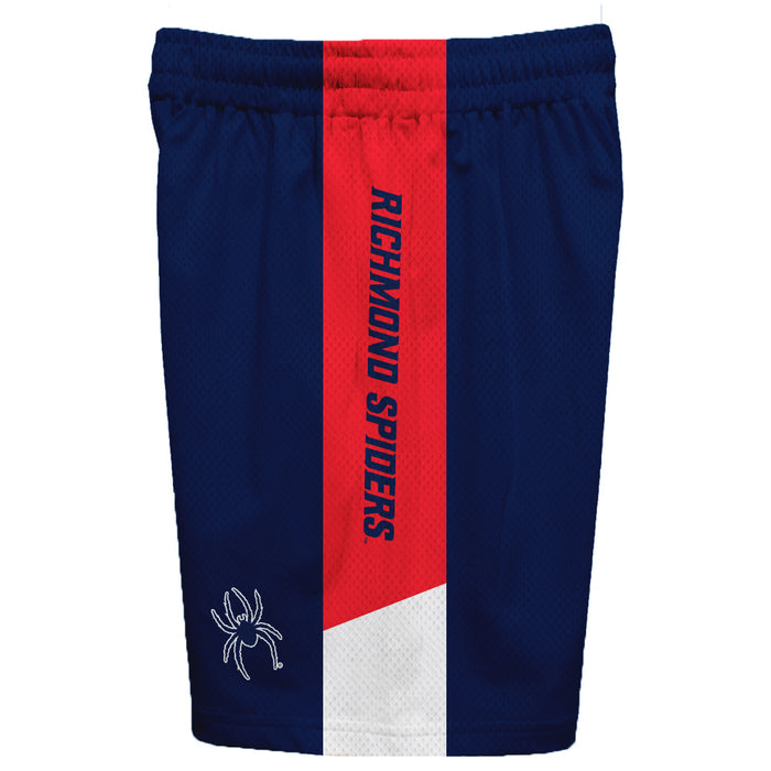 Richmond Spiders Vive La Fete Game Day Blue Stripes Boys Solid Red Athletic Mesh Short - Vive La Fête - Online Apparel Store