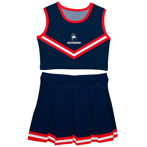 Richmond Spiders Vive La Fete Game Day Blue Sleeveless Cheerleader Set