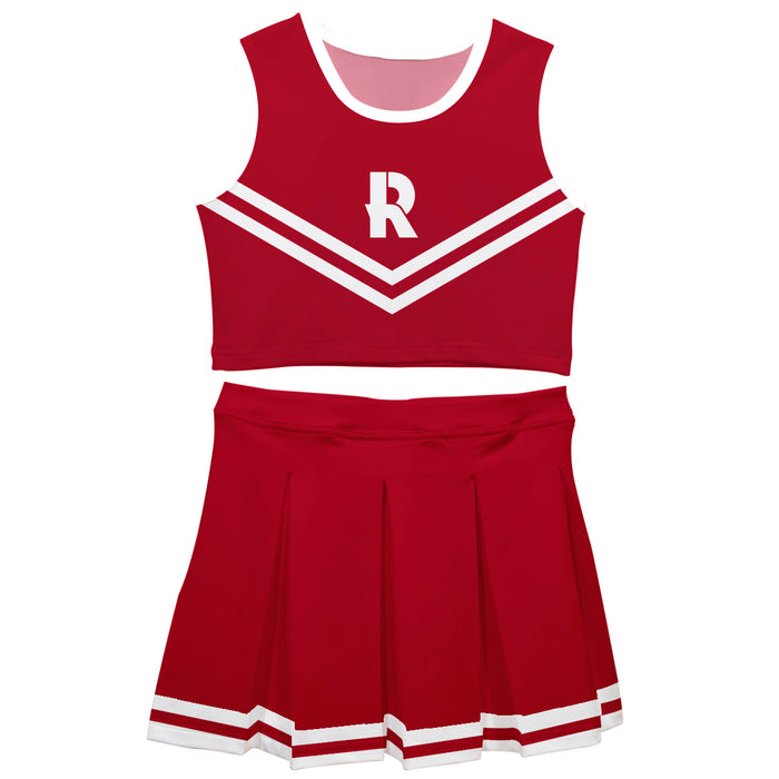 Rose Hulman Fightin' Engineers Vive La Fete Game Day Maroon Sleeveless Cheerleader Set