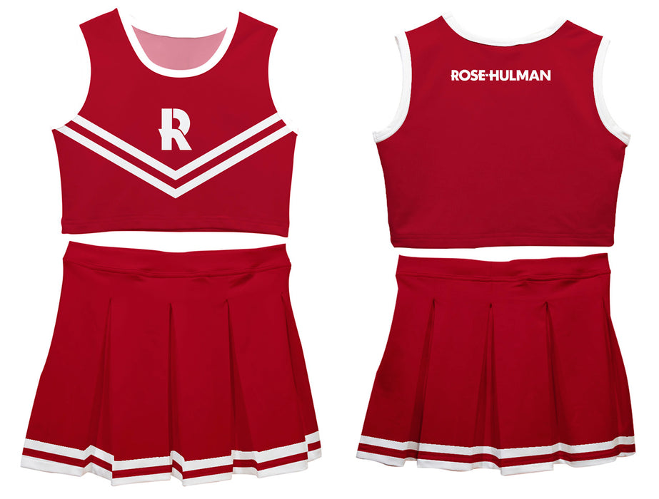 Rose Hulman Fightin' Engineers Vive La Fete Game Day Maroon Sleeveless Cheerleader Set - Vive La Fête - Online Apparel Store