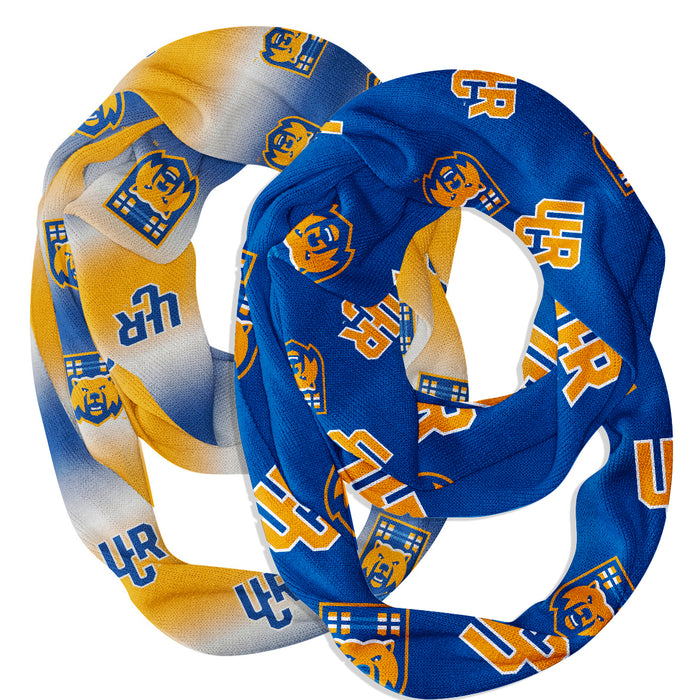 Riverside Highlanders Vive La Fete All Over Logo Collegiate Women Set of 2 Light Weight Ultra Soft Infinity Scarfs