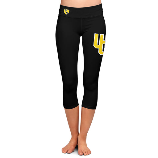 Riverside Highlanders UCR Vive La Fete Game Day Collegiate Large Logo on Thigh and Waist Women Black Capri Leggings